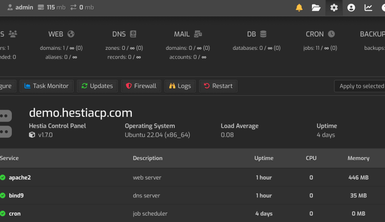 Como instalar o HestiaCP no seu servidor